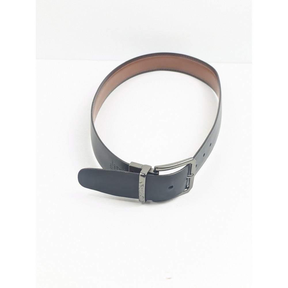 Original Penguin Belt Men 32 Black Bonded Leather Auto Lock Buckle Dress‎